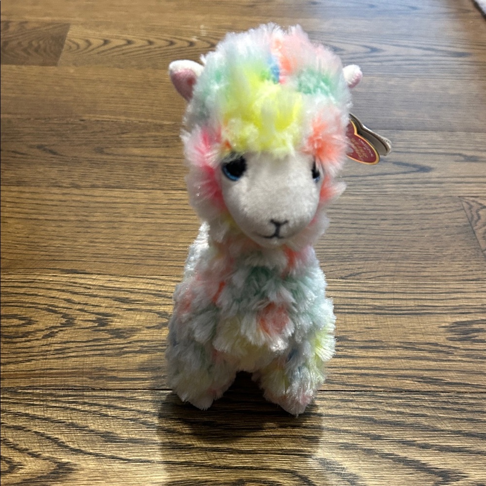 Ty Multicolor Pastel Plush Alpaca